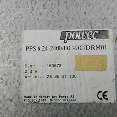 Powec Pcu 6.24 D Pcu600D Control Unit Display 24Vdc/1.3 Adc