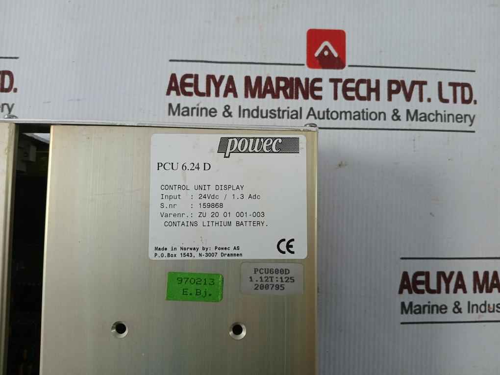 Powec Pcu 6.24 D Pcu600D Control Unit Display 24Vdc/1.3 Adc