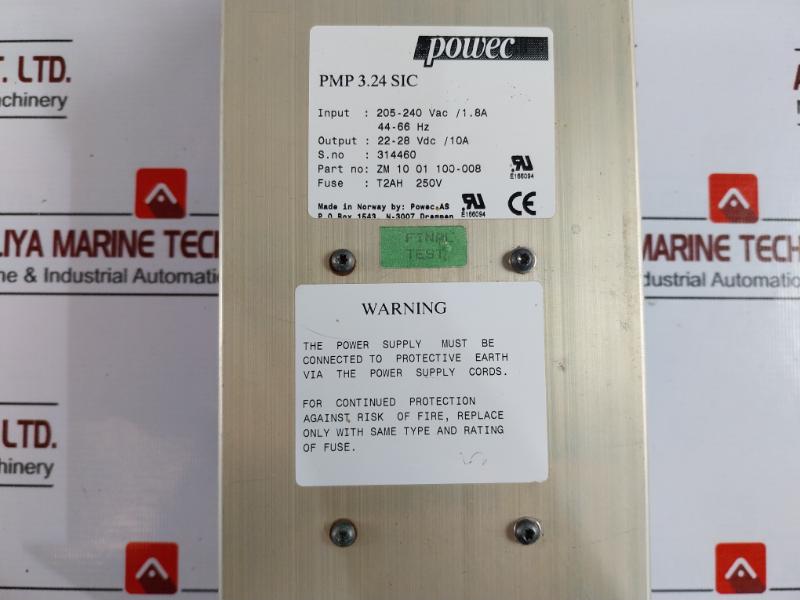 Powec Pmp 3.24 Sic Power Supply 44-66 Hz 10A