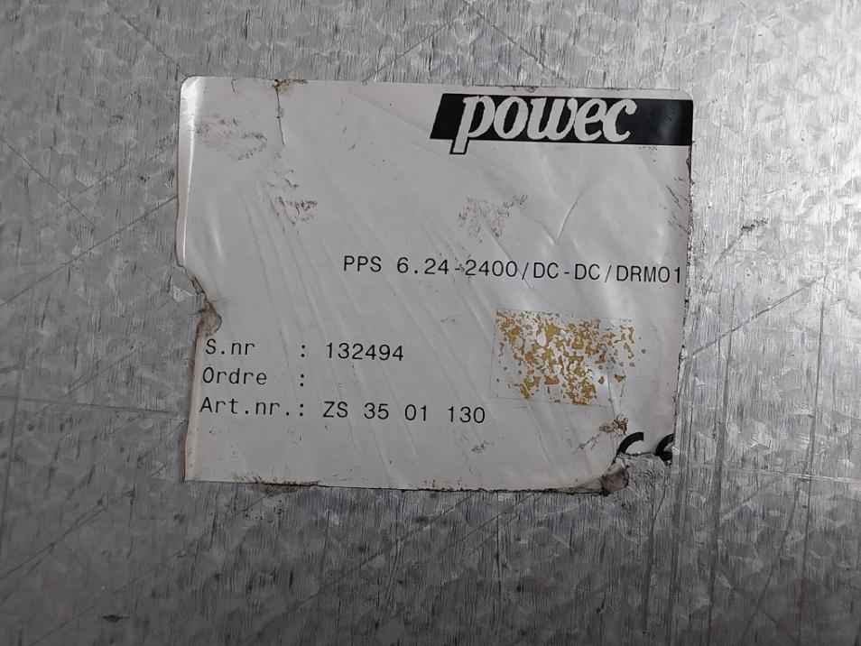 Powec Pps 6.24-2400/Dc-dc/Drm01 Power Supply Module Rectifier 18-72 Vdc