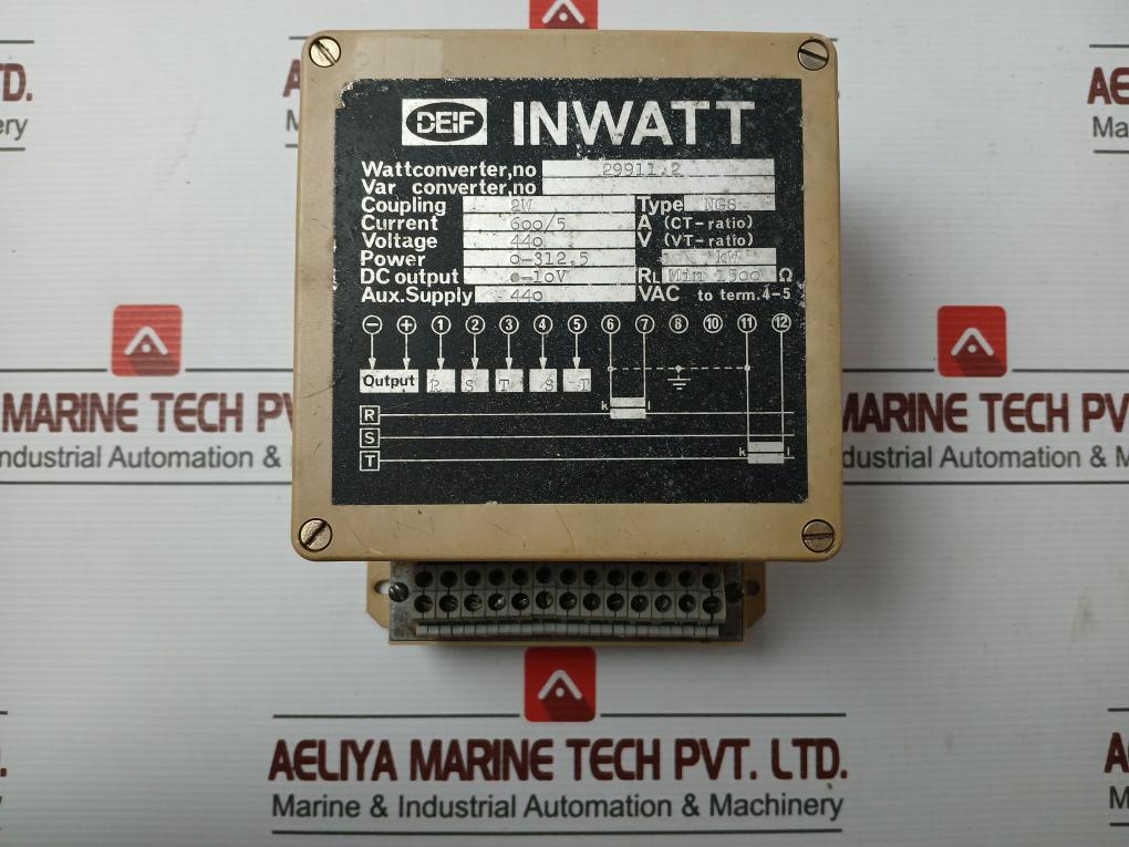 Power - 0-312.5 Kw Ngs Watt Converter Voltage Brand Deif Voltage - 440V