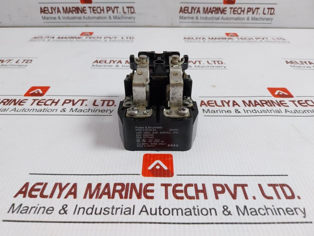 Power-Relay-25A-240Vac-9845-By-Potter-&-Brumfield-Prd-11Dy0-24-208431-7