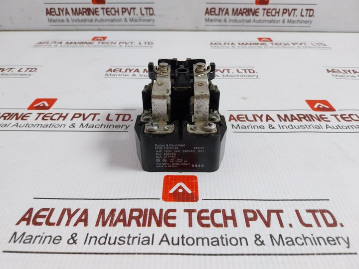 Power-Relay-25A-240Vac-9845-By-Potter-&-Brumfield-Prd-11Dy0-24-208431-7