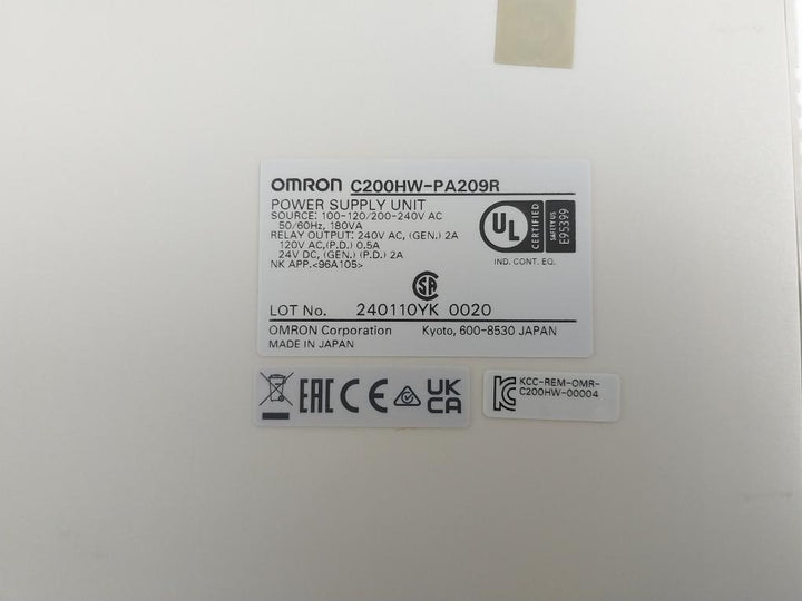 Power-Supply-Unit-Omron-C200hw-Pa209r-100-120-200-240v-Ac-12