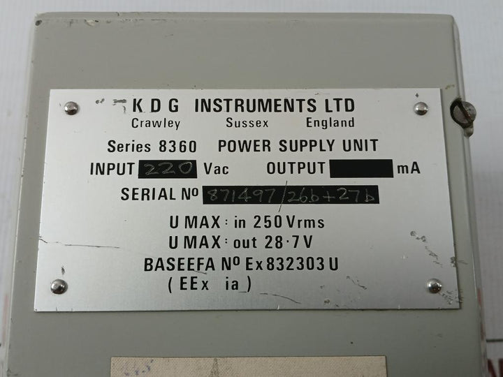 Power Supply Unit Series 8360 Kdg Instruments