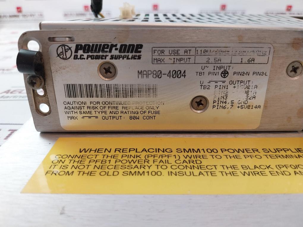 Power-one Map80-4004 Power Supply 2.5A 110V/60Hz