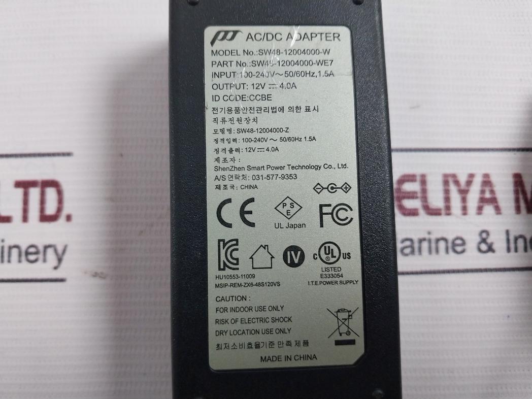 Power-tek Sw48-12004000-w Ac/Dc Adapter Power Supply
