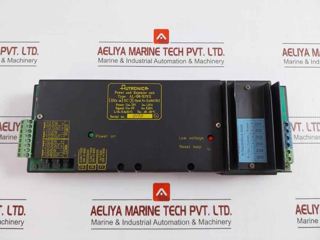 Power And Repeater Unit 13V -20 To +60℃ Autronica Al-100/Rpex