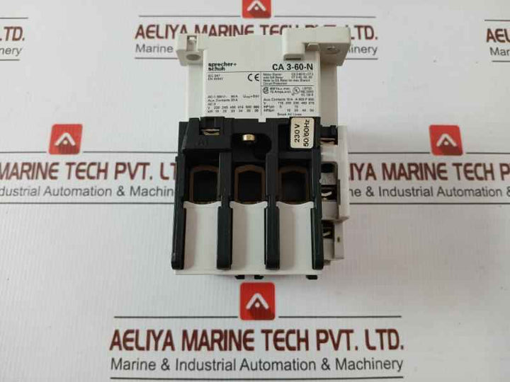 Power Contactor Ca3-60-n-11 Sprecher+Schuh 230V 50/60Hz