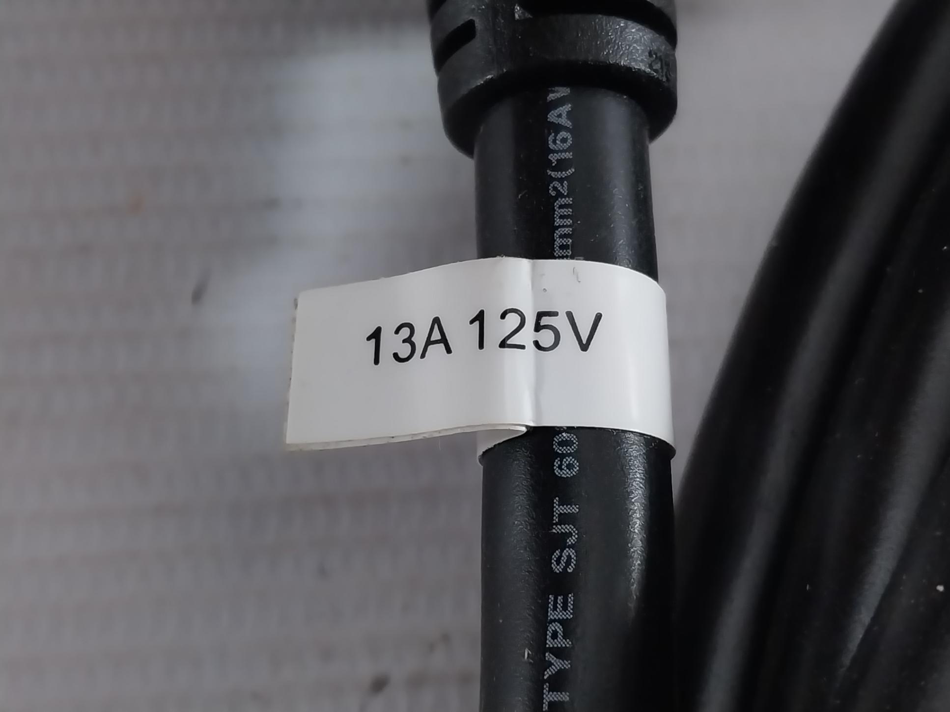 Power Cord Cable 125V 0Y086H 13A Dell