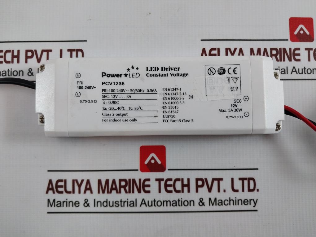 Power Led Pcv1236 Power Supply Unit Hp-8220-v0-808 12V Dc 3A 36W 3M 0.90C
