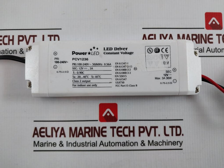Power Led Pcv1236 Power Supply Unit Hp-8220-v0-808 12V Dc 3A 36W 3M 0.90C
