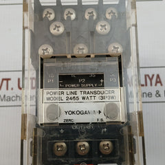 Power Line Transducer Input:-150-0-1000 Kw 50/60Hz Yokogawa 2465 Watt (3P3W) Dc 24 V