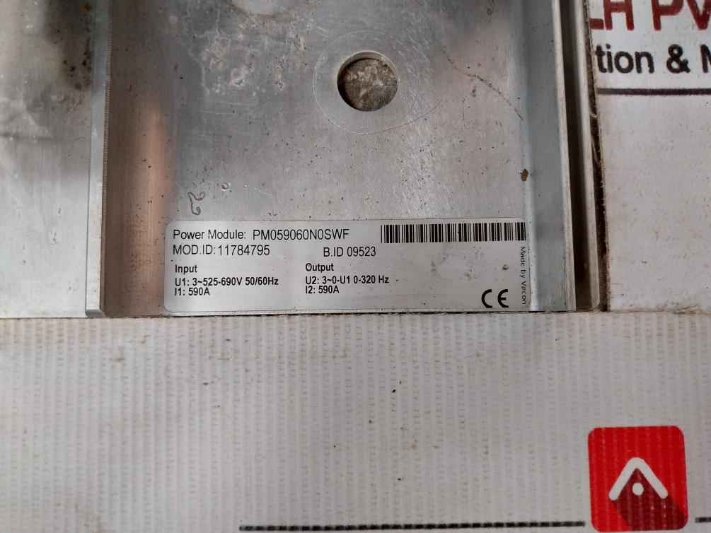Power Module Drive Input With 525-690V 50/60Hz Pm059060N0Swf Vacon