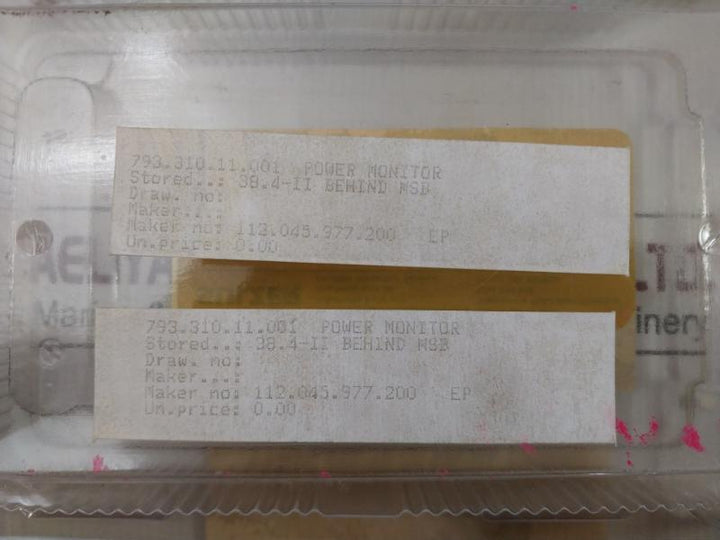 Power Monitor Epm Module 112.045.977.200 Sulzer