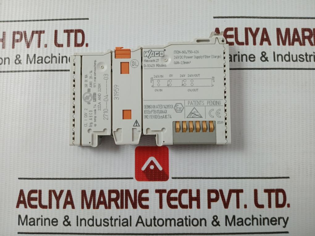 Power Supply Filter 750-626 Wago 24V Dc