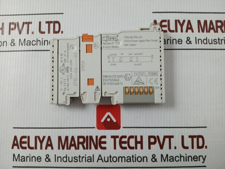 Power Supply Filter 750-626 Wago 24V Dc