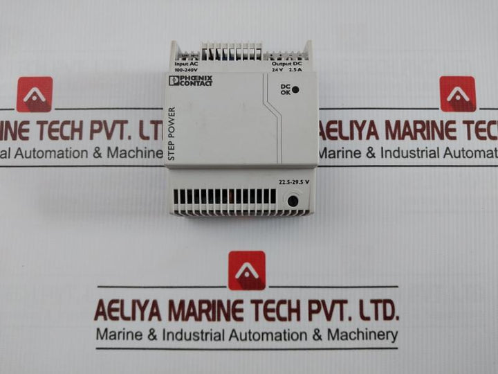 Power Supply Input- Ac 100-240V Phoenix Contact Step-ps/1Ac/24Dc/2.5