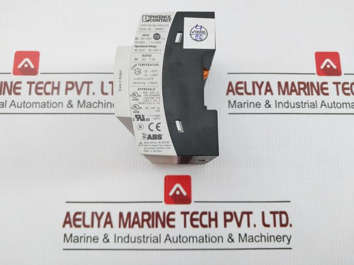 Power Supply Input- Ac 100-240V Phoenix Contact Step-ps/1Ac/24Dc/2.5