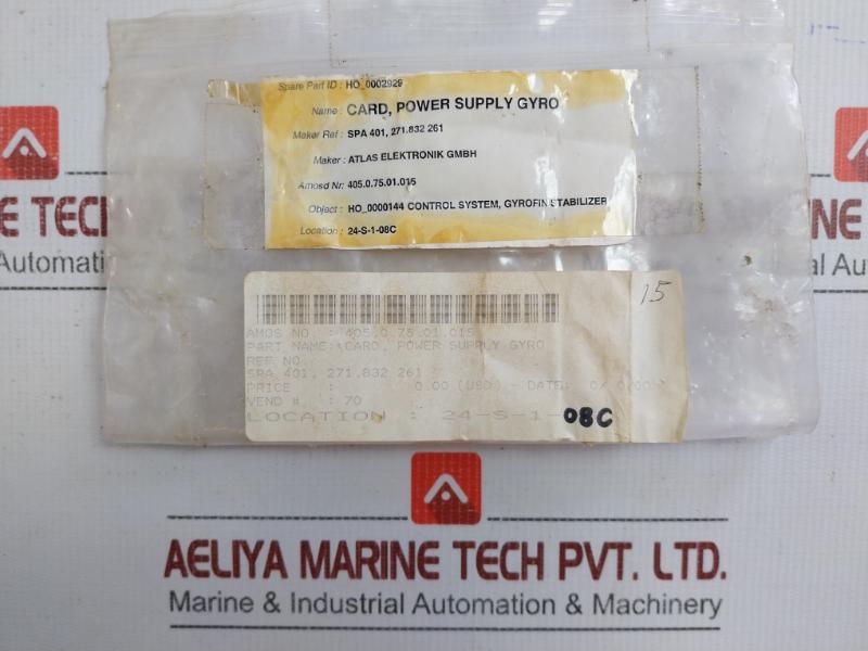 Power Supply Pcb Card Spa 401 Stn Atlas