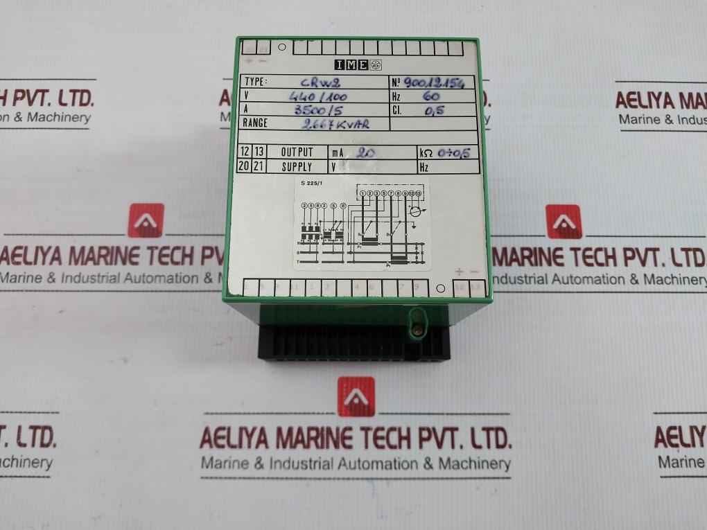 Power Transducer Alarm Relay Ime Crw2  2667 Kvar 20Ma