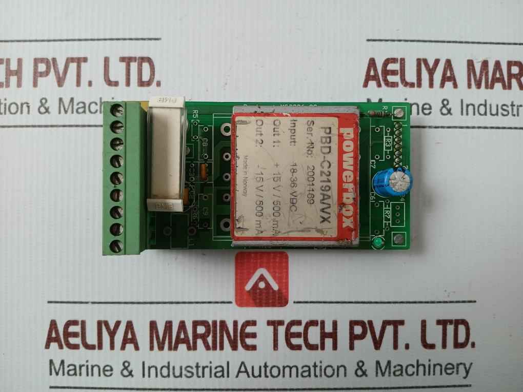 Powerbox Power Supply Pcb Pbd-c219A/Vx, 18-36V Dc