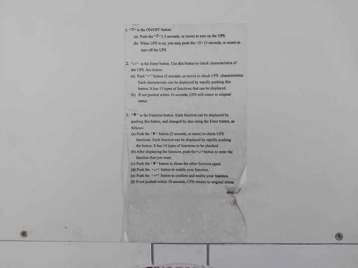 Powercom 63S-k1K0-047 Battery Pack Ac 100-120V 50/60Hz (Without Battery)