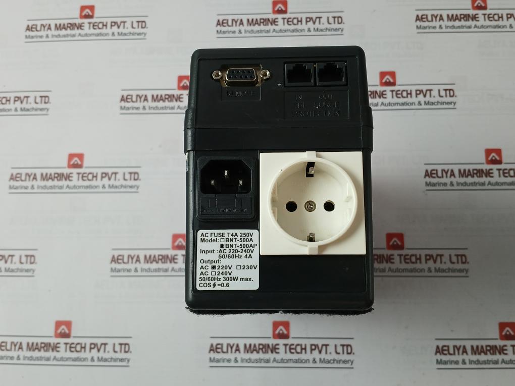 Powercom Bnt-500Ap Uninterruptible Power Supply Ac 220V 300W Ac250V 1.6W
