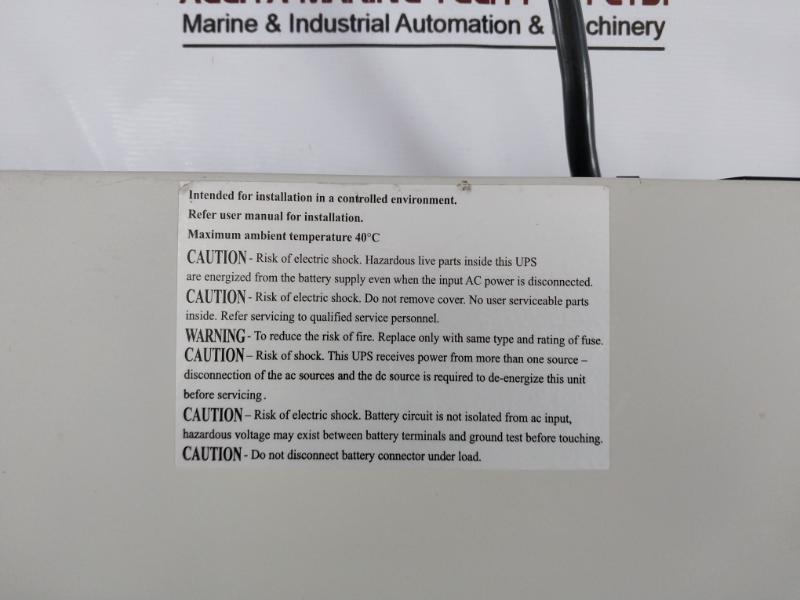 Powercom Vgd-1000-rm L Uninterruptible Power Supply 1000Va/700W Ac 100-120V