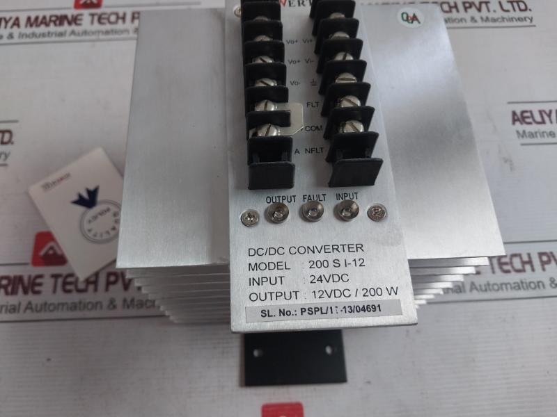 Powertec 200 S I-12 Dc/Dc Converter 24Vdc 12Vdc/200W