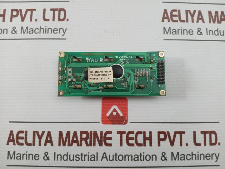Powertip-Rc1602Lru-hwa-h-02030183Qc-Display-Pcb-Module-PC1602-H-210236-2