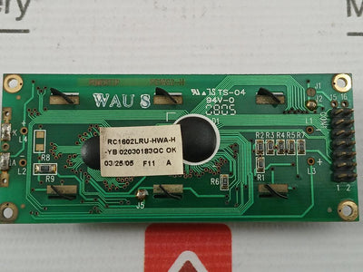 Powertip-Rc1602Lru-hwa-h-02030183Qc-Display-Pcb-Module-PC1602-H-210236-5