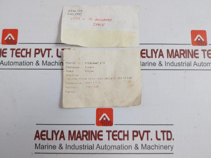 Poyam Spiral Gasket For Ball Valve Vvb-0007.173