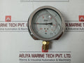 Pr11003 Compound Air Oil Gas Pressure Gauge Glycerine Oil Filled -14.5 To 72 Psi