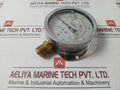 Pr11003 Compound Air Oil Gas Pressure Gauge Glycerine Oil Filled -14.5 To 72 Psi