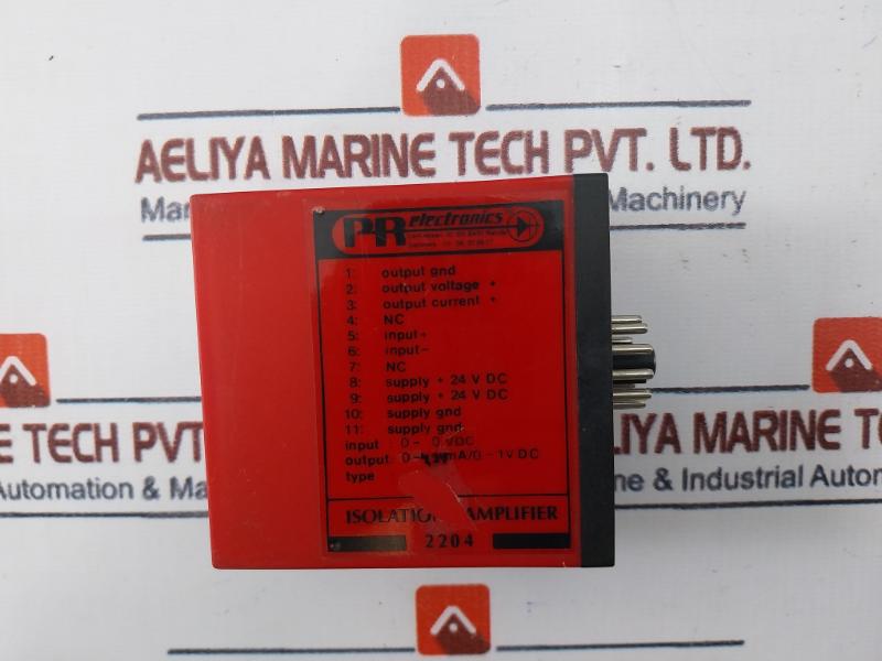 PR Electronics 2204 Isolation Amplifier 0–24mA / 0–1V DC