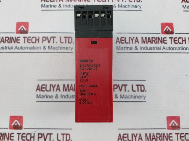 PR ELECTRONICS 2204X2 Isolation Amplifier 24V 1.3W, 2204S104