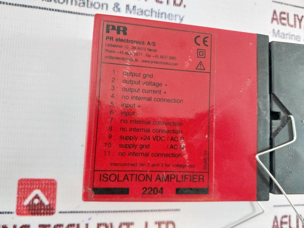 PR ELECTRONICS 2204X2 Isolation Amplifier With Socket Base 2204S104