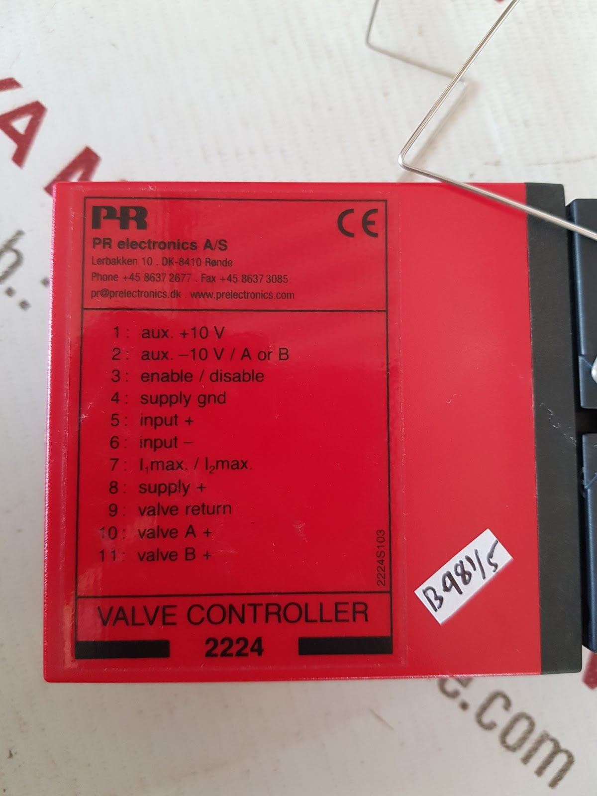 Pr Electronics 2224_2B Valve Controller 1019020 24V 85Ma