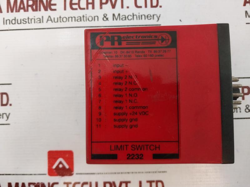 Pr Electronics 2232 Limit Switch 4-20ma, 24 Vdc 2232 B1b