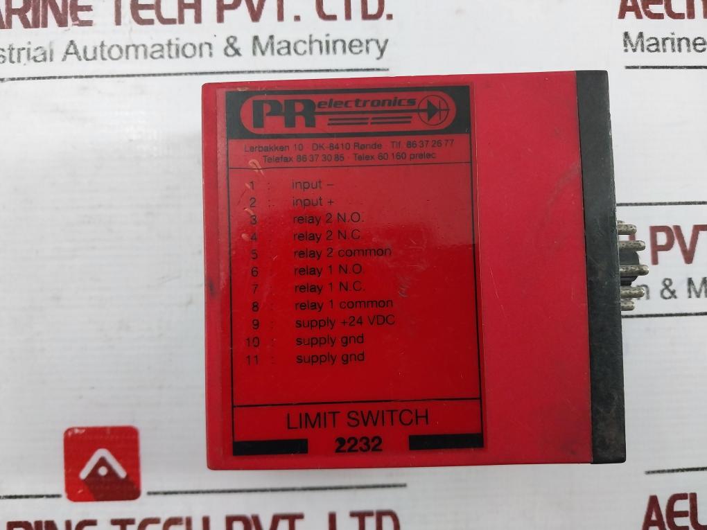 Pr Electronics 2232 Limit Switch, 4-20Ma Input, +24Vdc, 2232 B4B