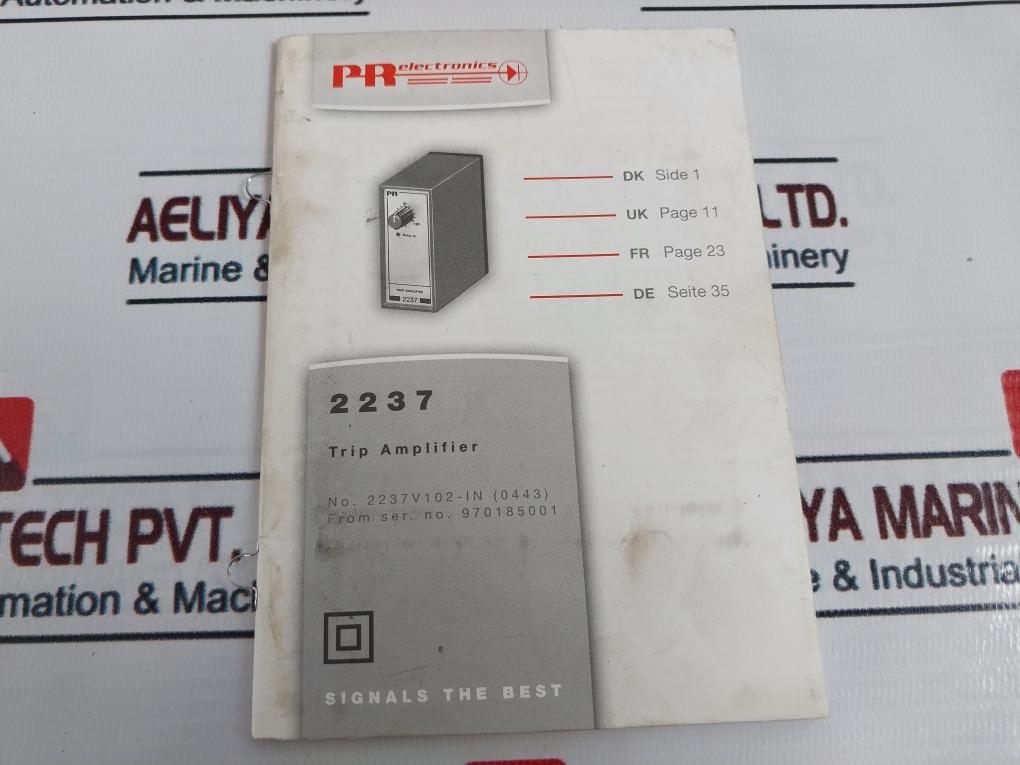 PR Electronics 2237b1a Trip Amplifier 24v 200 Gm