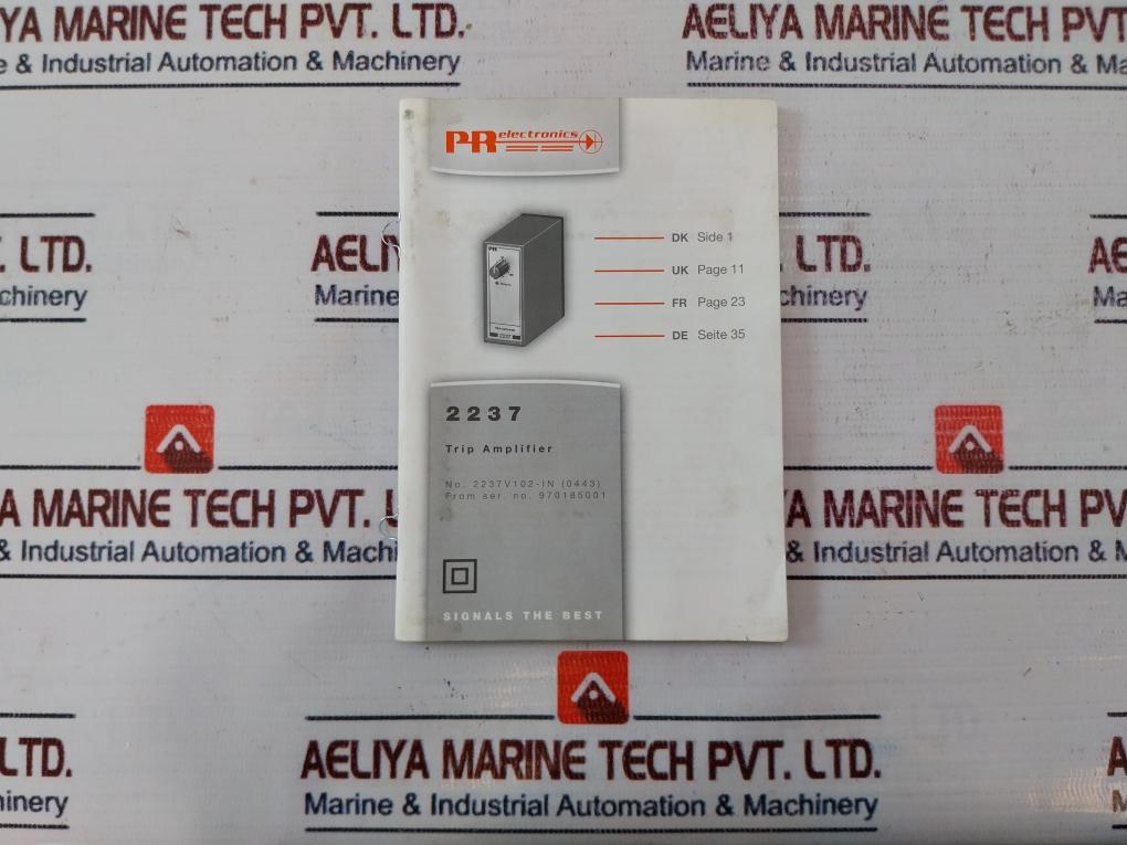 Pr Electronics 2237B1A Trip Amplifier Relay 0.75W 24VDC