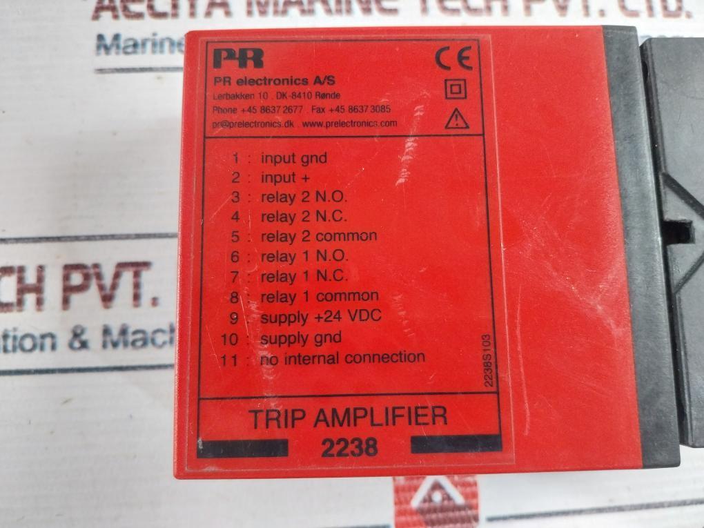 Pr Electronics 2238B3A Trip Amplifier With Base