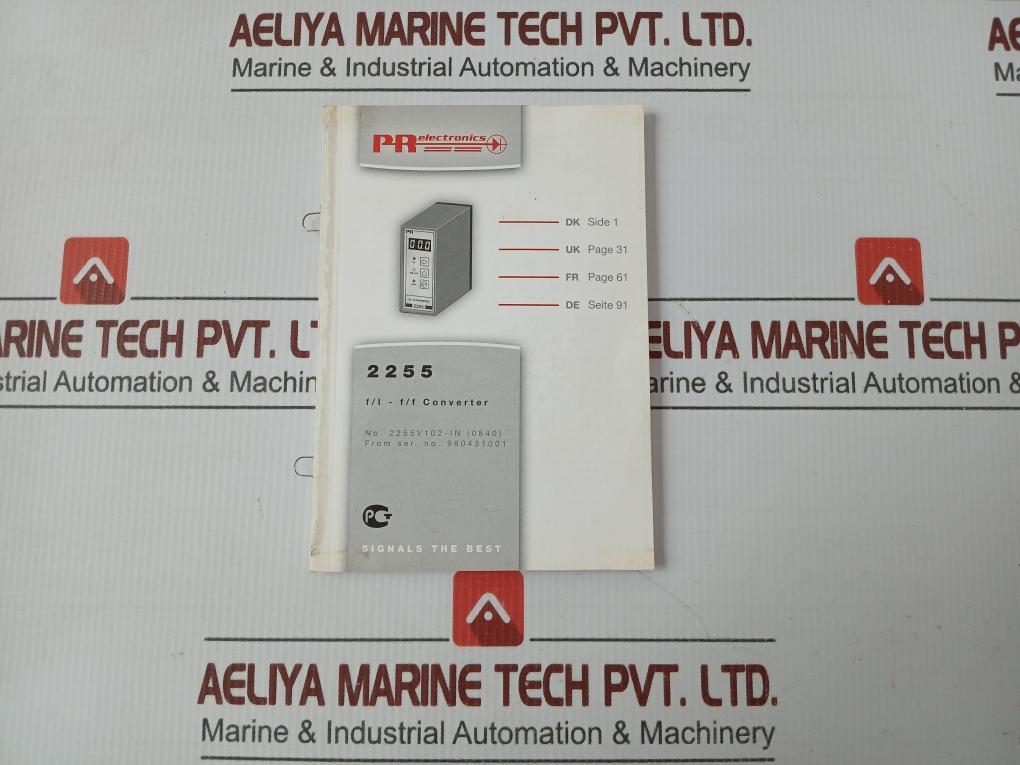 Pr Electronics F/I–F/F Converter 4Vdc 2.4W 2255B2