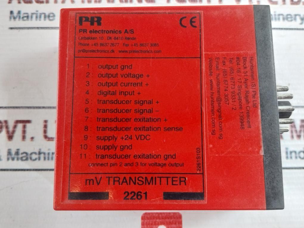 Pr Electronics 2261 Mv Transmitter