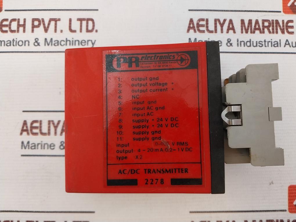 Pr Electronics 2278 Ac/Dc Transmitter With Base Sr3P-05U