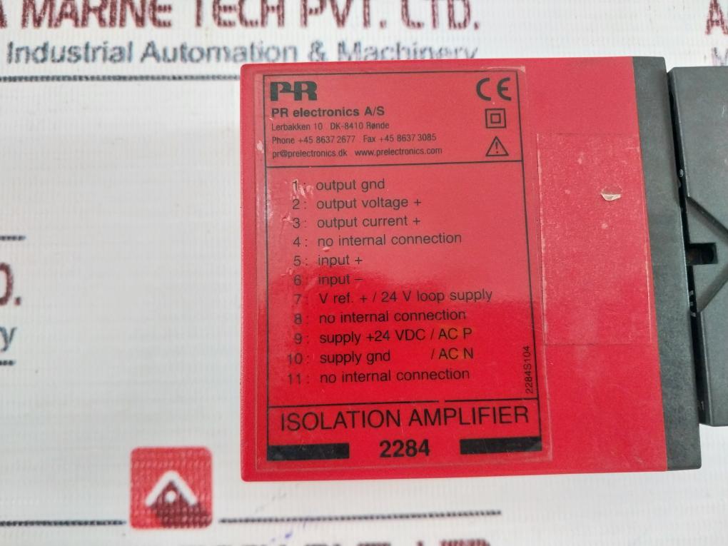 Pr Electronics 2284 B0D1 Isolation Amplifier 24Vdc 2.4W