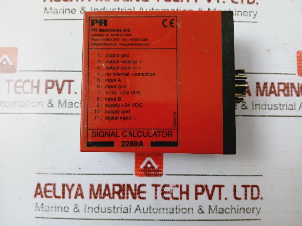 Pr Electronics 2289A Signal Calculator 2289S103 24Vdc