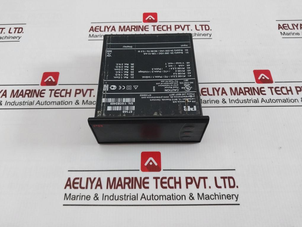 Pr Electronics 5714B Display Unit 24-250 Vdc 24-230 Vac 125-12 Ma 50-60 Hz